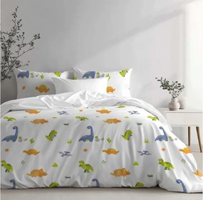 Bavlnené obliečky Dinosauri 140x200 + 70x90 cm