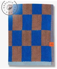 Modro-hnedá osuška z bio bavlny 70x133 cm Retro - Mette Ditmer Denmark