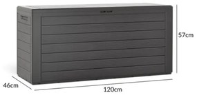 Plastový box JOLA DE100 280L antracit
