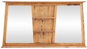 furniture-nabytek.cz - Masívne kúpeľňové zrkadlo Rangoon z borovice, lakované – 140×72 cm