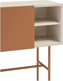 Konzolový stolík v béžovo-tehlovej farbe 35x110 cm Nube – Teulat