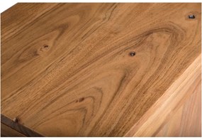 furniture-nabytek.cz - Masívna kúpeľňová skrinka Auckland z akácie, lakovaná, hnedá
