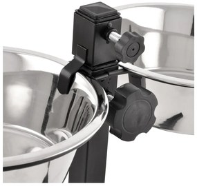 Súprava misiek s podstavcom pre psa z nehrdzavejúcej ocele – Love Story