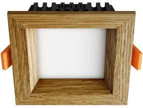 APLED - LED Podhľadové SQUARE WOODLINE LED/3W/230V 3000K 9x9 cm dub masív