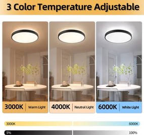 Brilagi - LED stmievateľné svietidlo GLASS POOL DOUBLE LED/80W/230V 60 cm čierna + DO