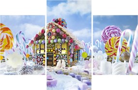 Obraz - Perníková chalúpka (90x60 cm)