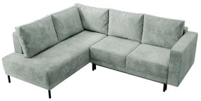 Rohová sedacia súprava Rodriguez (L) (svetlosivá + čierna). Vlastná spoľahlivá doprava až k Vám domov. 1099569