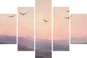 Obraz - Hejno vtákov II. (150x105 cm)