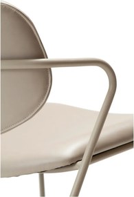 Béžové kreslo z imitácie kože Zed – DAN-FORM Denmark
