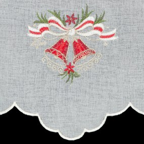 KRÁTKA ZÁCLONA NA PÚTKACH XMAS16 145X70 CM VZOROVANÁ