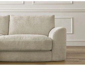 Béžová ženilková rohová pohovka (ľavý roh/s leňoškou) Leonore – Bobochic Paris