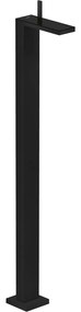 AXOR MyEdition páková umývadlová batéria voľne stojaca na podlahe, s odtokovou súpravou Push-Open, matná čierna/čierne sklo, 47040670