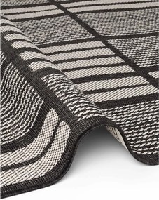 Čierny/krémovobiely vnútorný a vonkajší koberec 160x230 cm Haringey Allington – Ted Baker