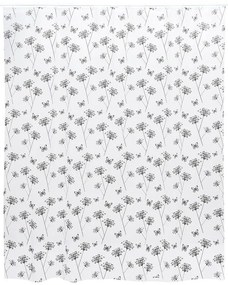 Záves s kolieskami basic flos biely 8271