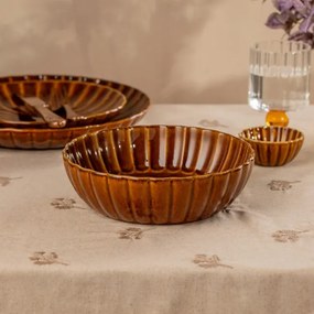 Dekoračná miska MELIDA 750373 hnedá