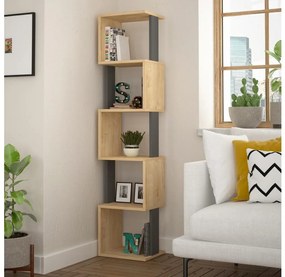 Knižnica PIRI 161x35 cm hnedá/antracit