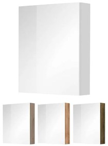 Mereo, Aira, Mailo, Opto, Bino, kúpeľňová galerka 60 cm, zrkadlová skrinka, biela, MER-CN715GB