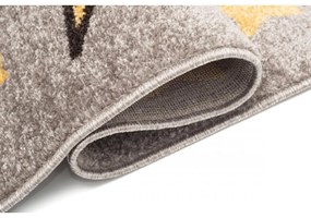 Detský kusový koberec Králik v klobúku béžový 160x229cm