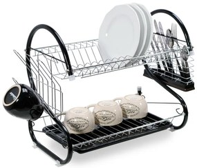 Odkvapkávač na riad LINFEN čierny