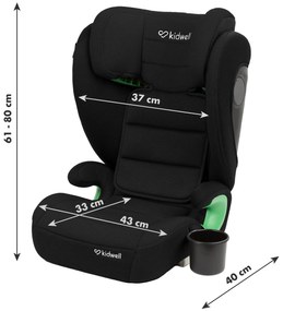 Detská autosedačka Kidwell WESTON Black