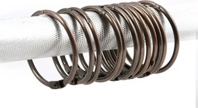 Krúžky k sprchovému závesu v súprave 12 ks v medenej farbe Ringo Small – Spirella