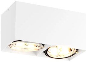 Zuma Line ACGU10-116 - Bodové svietidlo BOX 2 2xGU10-ES111/15W/230V biela