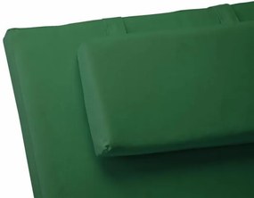 Divero 36873 Sada 2 ks polstrovanie na lehátko - tmavo zelená