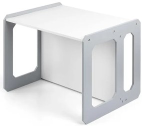 Detský stôl Stella 3v1 sivý so stoličkou