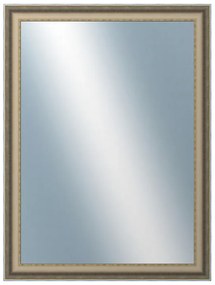 DANTIK - Zrkadlo v rámu, rozmer s rámom 60x80 cm z lišty DOPRODEJMETAL AG prehnutá veľká (3025)