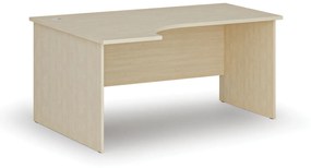 Kancelársky rohový pracovný stôl PRIMO WOOD, 1600 x 1200 mm, ľavý, buk