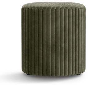 Zelený menčestrový taburet Dia – Micadoni