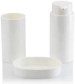 Sada kúpeľňových doplnkov Carmen, biela