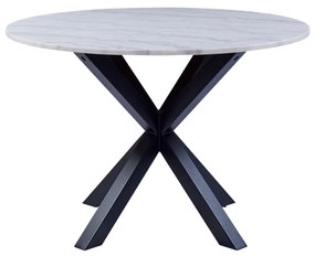 Jedálenský stôl s mramorovou doskou Actona Heaven, ⌀ 110 cm