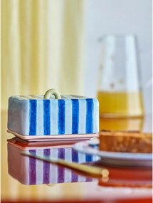 Modrá keramická nádobka na maslo Phoenix – Bloomingville