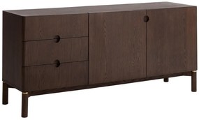Dizajnová komoda Takayoshi 160 cm tmavohnedá