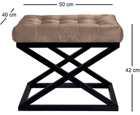 Stolička Capraz Brown