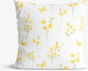 Goldea dekoračná obliečka na vankúš - žltá lúka 50 x 50 cm