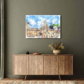 Obraz - Kostol Santa Maria di Loreto, Rím, Taliansko (90x60 cm)