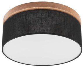 Brilagi - LED Stropné svietidlo BELLADONNA 2xE27/15W/230V pr. 40 cm čierna/dub