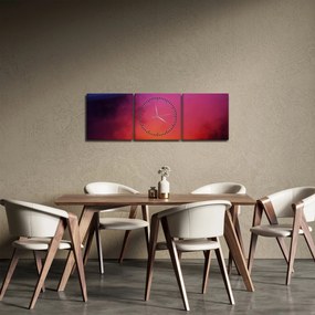 Obraz - sopka (s hodinami) (90x30 cm)