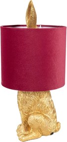 Gold & Red RABBIT Easter lampička