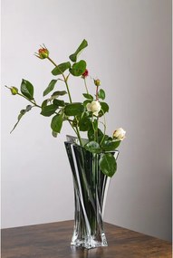 KRIŠTÁĽOVÁ VÁZA BOHEMIA YOKO GREEN 330MM