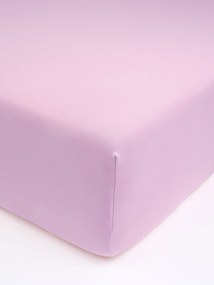 Jersey prostěradlo do postýlky s elastanem 60 × 120 cm – růžové