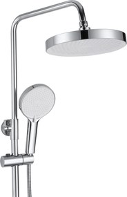 Rea Bloom, sprchová-vaňová súprava dažďovou hlavovou a ručnou sprchovou hlavicou, chrómová, REA-P9527