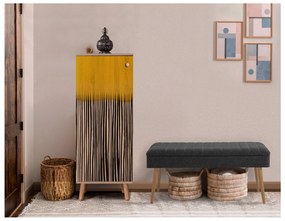 Predsieňová zostava Beside 2 (dub sonoma + antracit). Akcia -19%. Vlastná spoľahlivá doprava až k Vám domov. 1093995