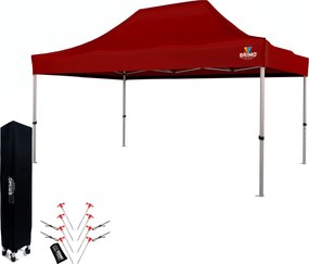 BRIMO Záhradný Párty Stan 3x4,5 m: Váš Kútik pre Relax a Oslavy - bez stien - Červená 36