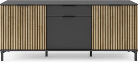 Komoda Kioto 01 165 cm grafit/dub Karlstad