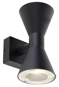 Moderná nástenná lampa čierna 2-svetlo - Rolf