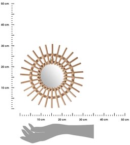 Zrkadlo Sunshine, hnedé