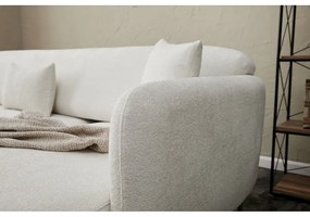 Biela rohová pohovka (ľavý roh/s leňoškou) Simena – Balcab Home